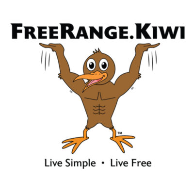 Drink Bottle + FreeRange kiwi = Live Simple - Live Free  Design