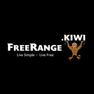 Cap Unisex BLACK + FreeRange kiwi = Live Simple - Live Free Design